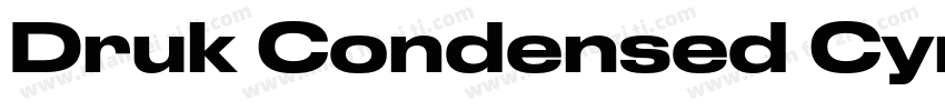 Druk Condensed Cyr S字体转换